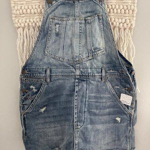 FREE PEOPLE BAXTER DRESS JUMPER IN GRUNGE BLUE